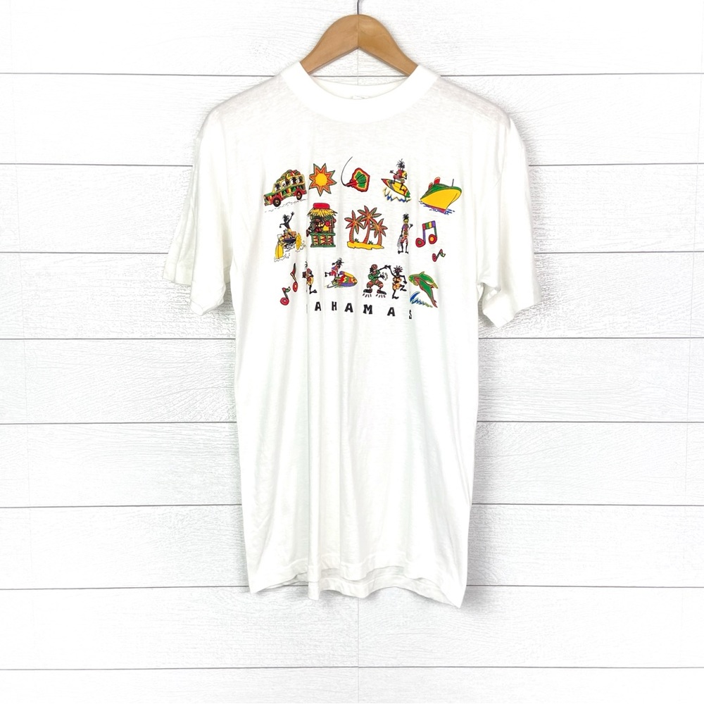 Vintage Bahamas Rasta Graphic T-shirt Tee Large